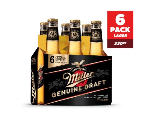 Miller Genuine Draft Canasta Botellin 330cc